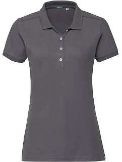 Dámské elastické piqué polo 10. convoy grey model 22473807 - Russell Athletic