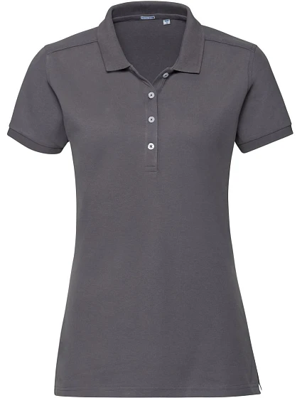 Russell Athletic 566F Dámské elastické piqué polo 10.566F convoy grey Russell Athletic 566F Dámské elastické piqué polo 10.566F convoy grey