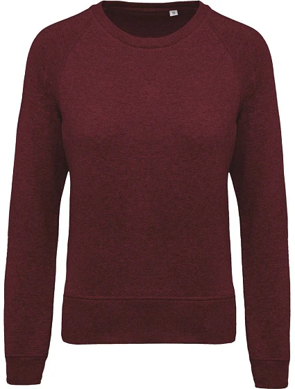 Kariban K 481 Dámská raglánová mikina z bio bavlny 20.K481 wine heather Kariban K 481 Dámská raglánová mikina z bio bavlny 20.K481 wine heather