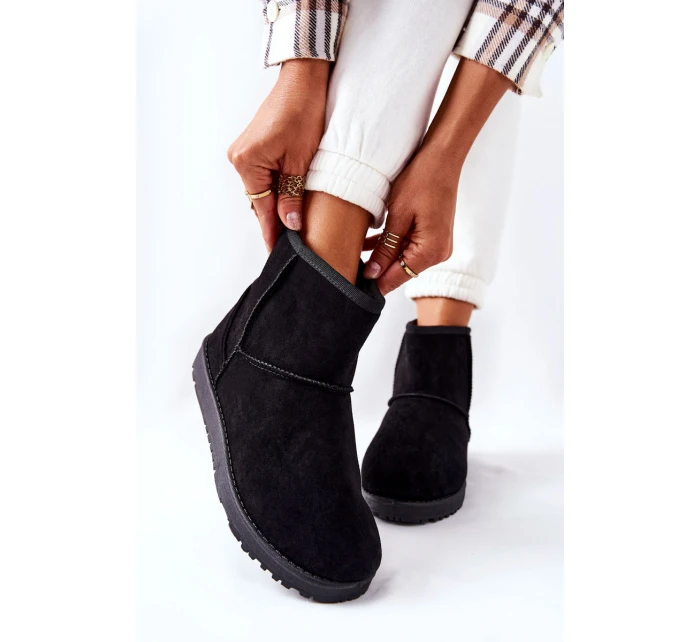 Sněhové Boty S Kožešinou černé model 21565692 - EVENTO Sněhové Boty S Kožešinou černé model 21565692 - EVENTO