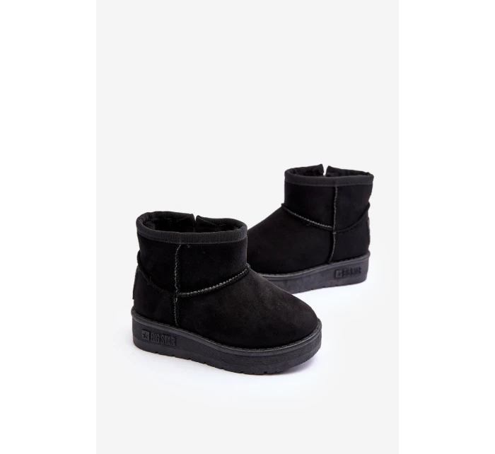 Dětské zimní boty s na zip černé Big Star model 21637314 - Big Star Shoes Dětské zimní boty s na zip černé Big Star model 21637314 - Big Star Shoes