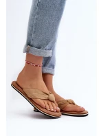 Dámské žabky Big Star LL274623 Beige Dámské žabky Big Star LL274623 Beige