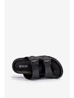 Lehké pánské sandály s přezkami Big Star NN174597 Černé