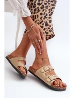 Dámské sandály se zlatými přezkami Fronila Dámské sandály se zlatými přezkami Fronila
