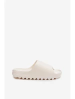 Dámské pantofle na platformě Ecru Olyria