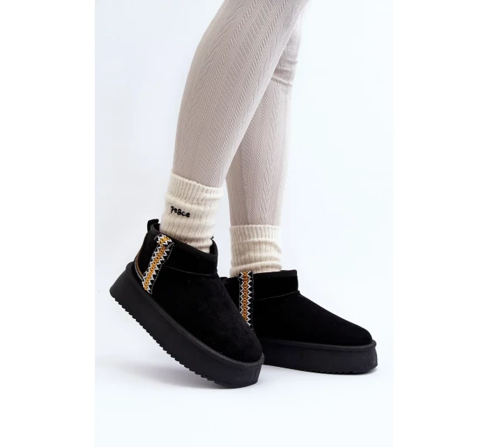 Platforma Sněhule S černým Vzorem Udra