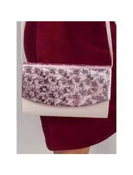 Dámská lakovaná s relief vzorem kabelka 200102 - FPrice