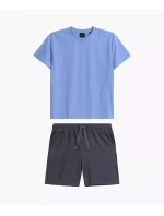 Pánské pyžamo Atlantic NMP-379 kr/r S-2XL Pánské pyžamo Atlantic NMP-379 kr/r S-2XL