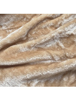 Dámská zimní prošívaná bunda v pískové barvě (2M-963)