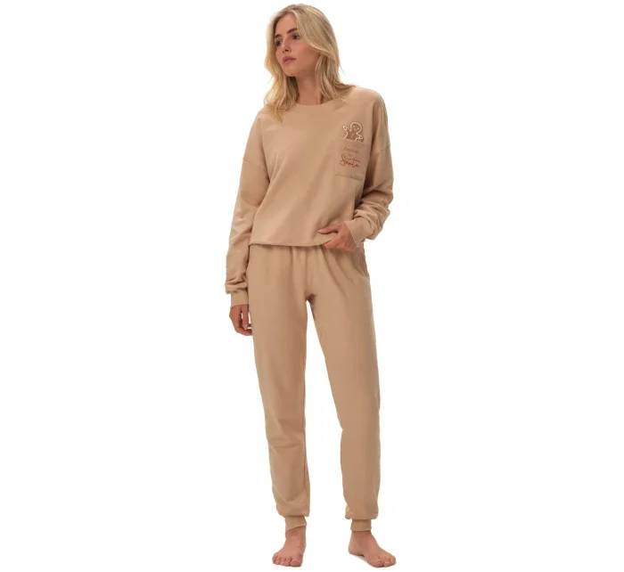 Dámské pyžamo 41899 Fawn - HENDERSON Dámské pyžamo 41899 Fawn - HENDERSON