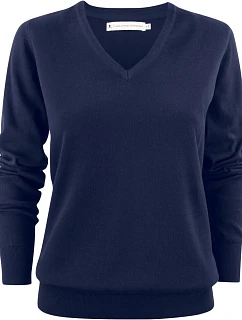 VNeck Women Dámský svetr s výstřihem do V navy model 22460925 - James Harvest