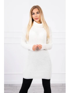 Rolákový svetr ecru