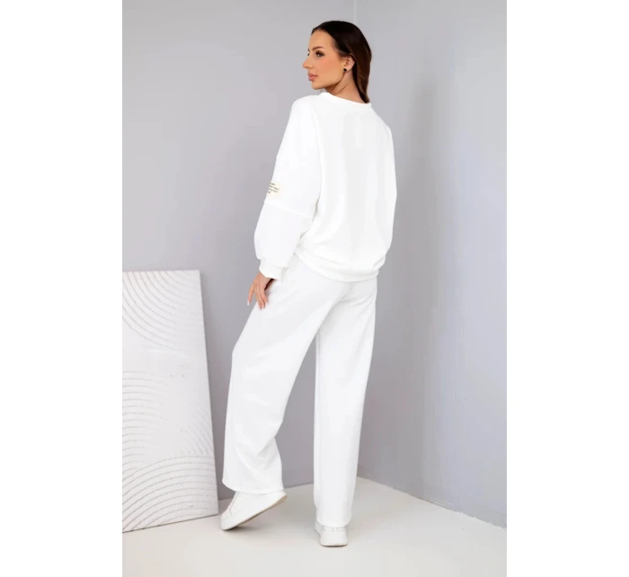 Dámská souprava máslo mikina + kalhoty bílý Dámská souprava máslo mikina + kalhoty bílý
