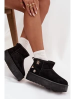 Dámské sněhule na platformě s přezkami černé Maelle Dámské sněhule na platformě s přezkami černé Maelle