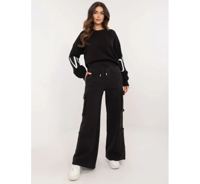 Spodnie model 20614056 czarny - FPrice Spodnie model 20614056 czarny - FPrice