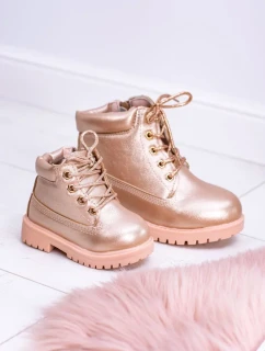 Dětské boty traper Zlate růžove Dexter