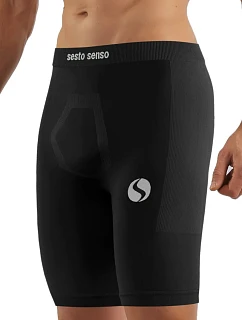 Pánské termo šortky model 22346351 černé - Sesto Senso