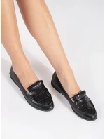 Trendy mokasíny dámské černé bez podpatku Trendy mokasíny dámské černé bez podpatku