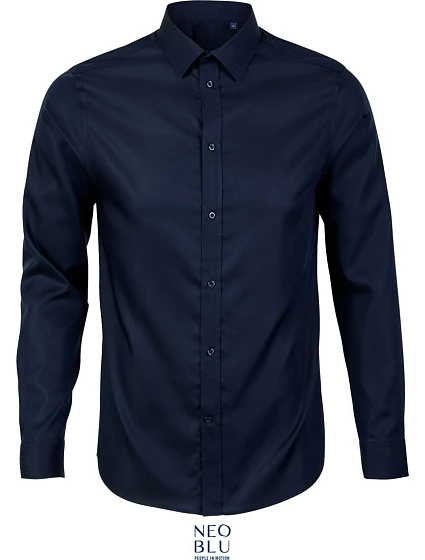 NEOBLU Blaise Men Mikro keprová košile s dlouhým rukávem 24.3182 night blue NEOBLU Blaise Men Mikro keprová košile s dlouhým rukávem 24.3182 night blue