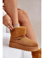 Sněhule na platformě s kožíškem Big Star model 21677558 Camel - Big Star Shoes