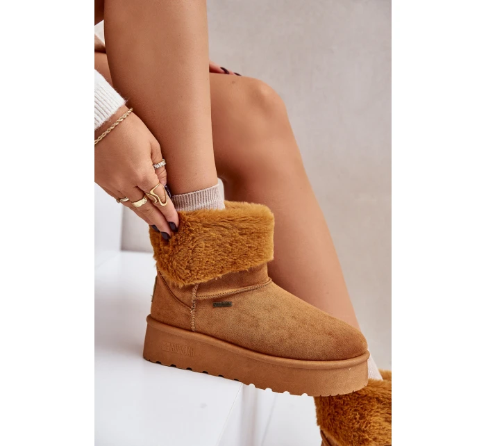Sněhule na platformě s kožíškem Big Star model 21677558 Camel - Big Star Shoes