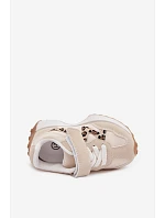 Dětské tenisky Sportovní boty na suchý zip Leopardí vzor Béžové model 22220548 - Boto Dětské tenisky Sportovní boty na suchý zip Leopardí vzor Béžové model 22220548 - Boto
