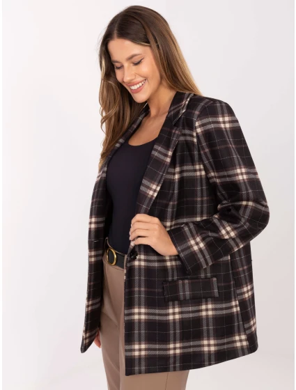 Marynarka IT MA model 21441077 czarno beżowy - FPrice