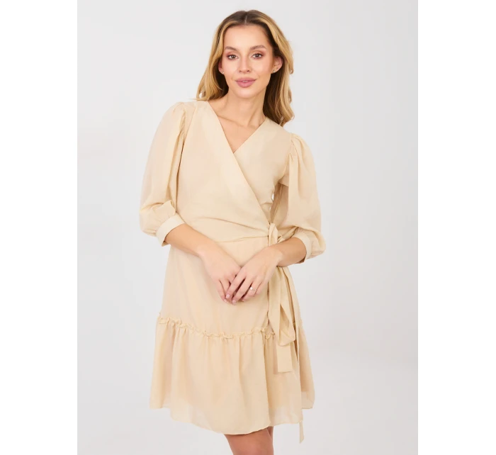 Šaty LK SK 508027.34P béžové Šaty LK SK 508027.34P béžové