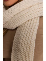 model 21417254 Žebrovaná šála ecru - Moe model 21417254 Žebrovaná šála ecru - Moe