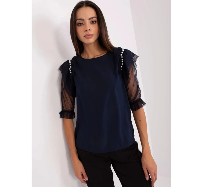 Dámská halenka LK BZ model 21402152 Tmavě modrá Lakerta - FPrice