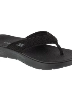 Dámské sandály / žabky Go Walk Flex Holly 141459-BBK Černá - Skechers