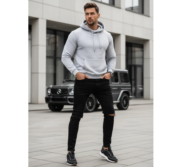 Pánské černé kalhoty FashionStreet UX3852