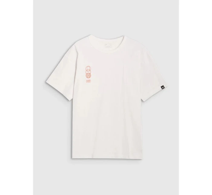 Pánské tričko oversize s potiskem model 21436910 pánské - 4F Pánské tričko oversize s potiskem model 21436910 pánské - 4F