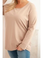 Dámská blůza Plus Size s lodičkovým výstřihem fango Dámská blůza Plus Size s lodičkovým výstřihem fango