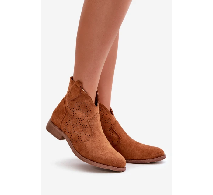 Dámské Botky S  Na Plochém Podpatku Camel model 21668258 - S.Barski