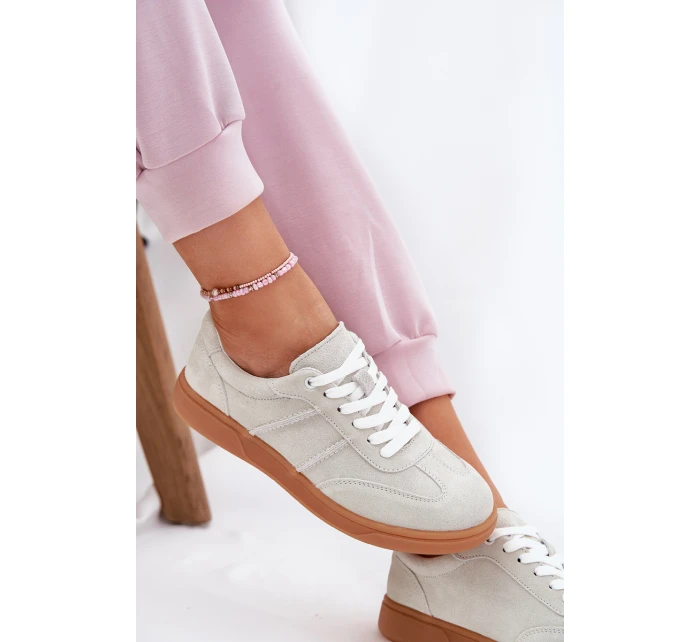 Semišové Nízké Tenisky Dámské Šedé Paliana Semišové Nízké Tenisky Dámské Šedé Paliana