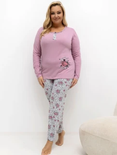 Pohodlná pyžama pro plnoštíhlé model 221188 Forever Pink