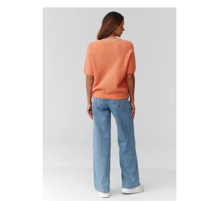 Svetr s krátkým rukávem  model 224080 Makadamia