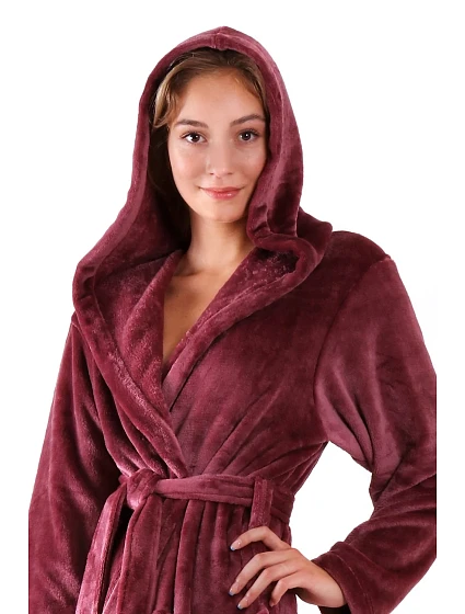 Siena s kapucí dámský 3/4 model 20647483 wine - Vestis Siena s kapucí dámský 3/4 model 20647483 wine - Vestis