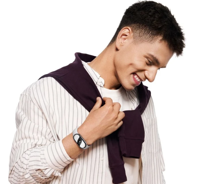 Xiaomi SmartBand Smart Band 10 Silver AMOLED 4,37 cm (1,72") Stříbrná