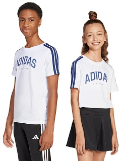 Dětské tričko adidas Codes Collegiate Graphic bílé JI6674