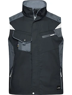 Daiber JN 822 Pracovní vesta - Strong 02.0822 black/carbon