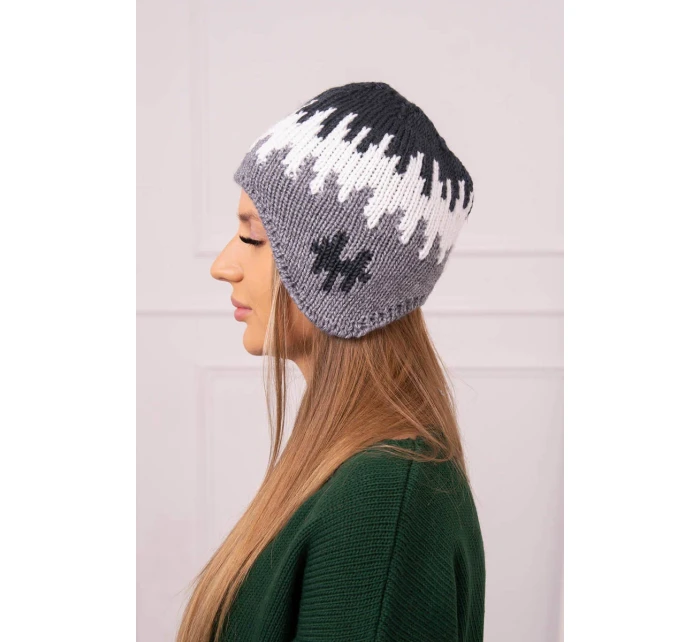 Dámská čepice grey model 18752471 - K-Fashion Dámská čepice grey model 18752471 - K-Fashion