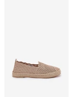 Dámské Espadrilky S Pletením Béžové model 21691952 - VINCEZA