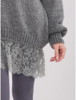 Sweter IN SW model 21782305 ciemny szary - FPrice Sweter IN SW model 21782305 ciemny szary - FPrice