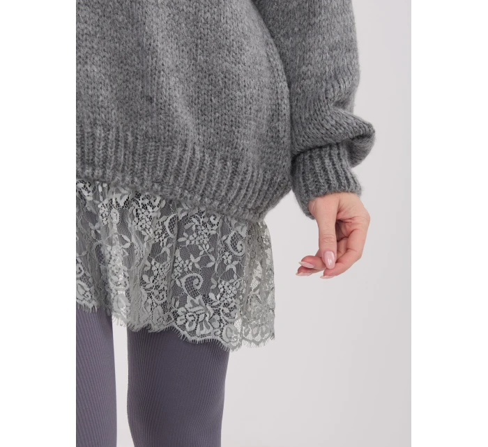 Sweter IN SW model 21782305 ciemny szary - FPrice Sweter IN SW model 21782305 ciemny szary - FPrice