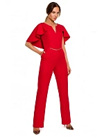 M670 Kombinéza s volánky - červená