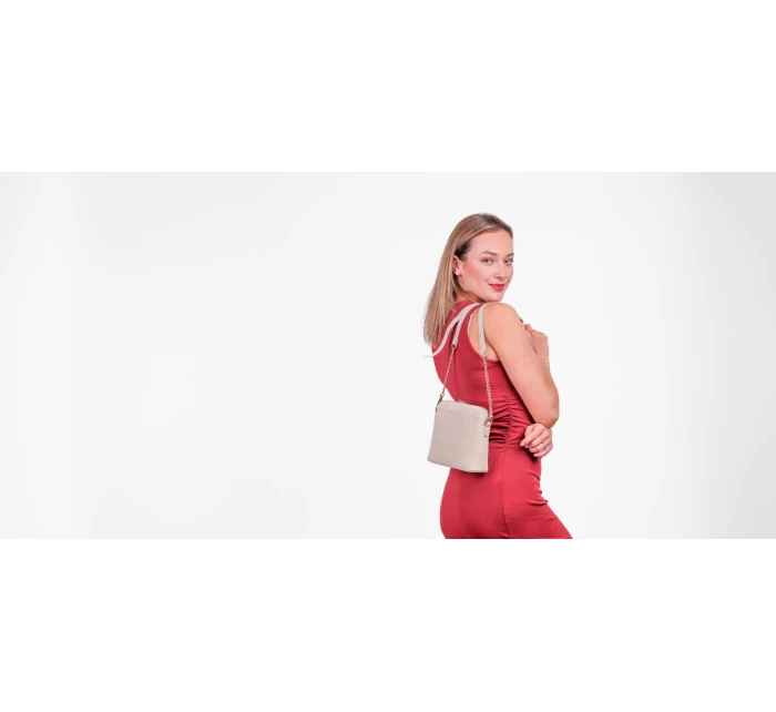 Dámská kabelka Vuch Mini Fossy Suede Creme