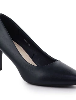 Dámské tmavě modré lodičky na jehlovém podpatku Sergio Leone 1336