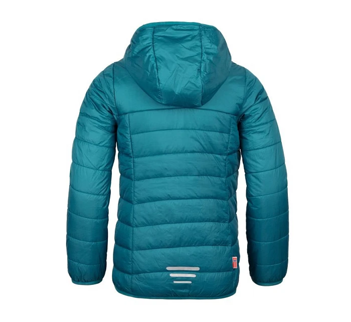 Trollkids Dívčí přechodná dětská bunda Eikefjord teal/mauve (464-334)